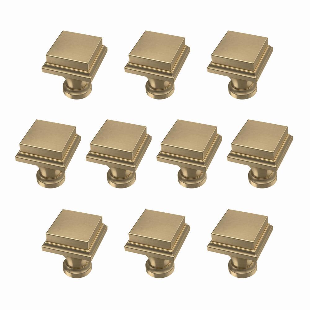 Liberty Regal Square 1 in. (25 mm) Champagne Bronze Knob (10