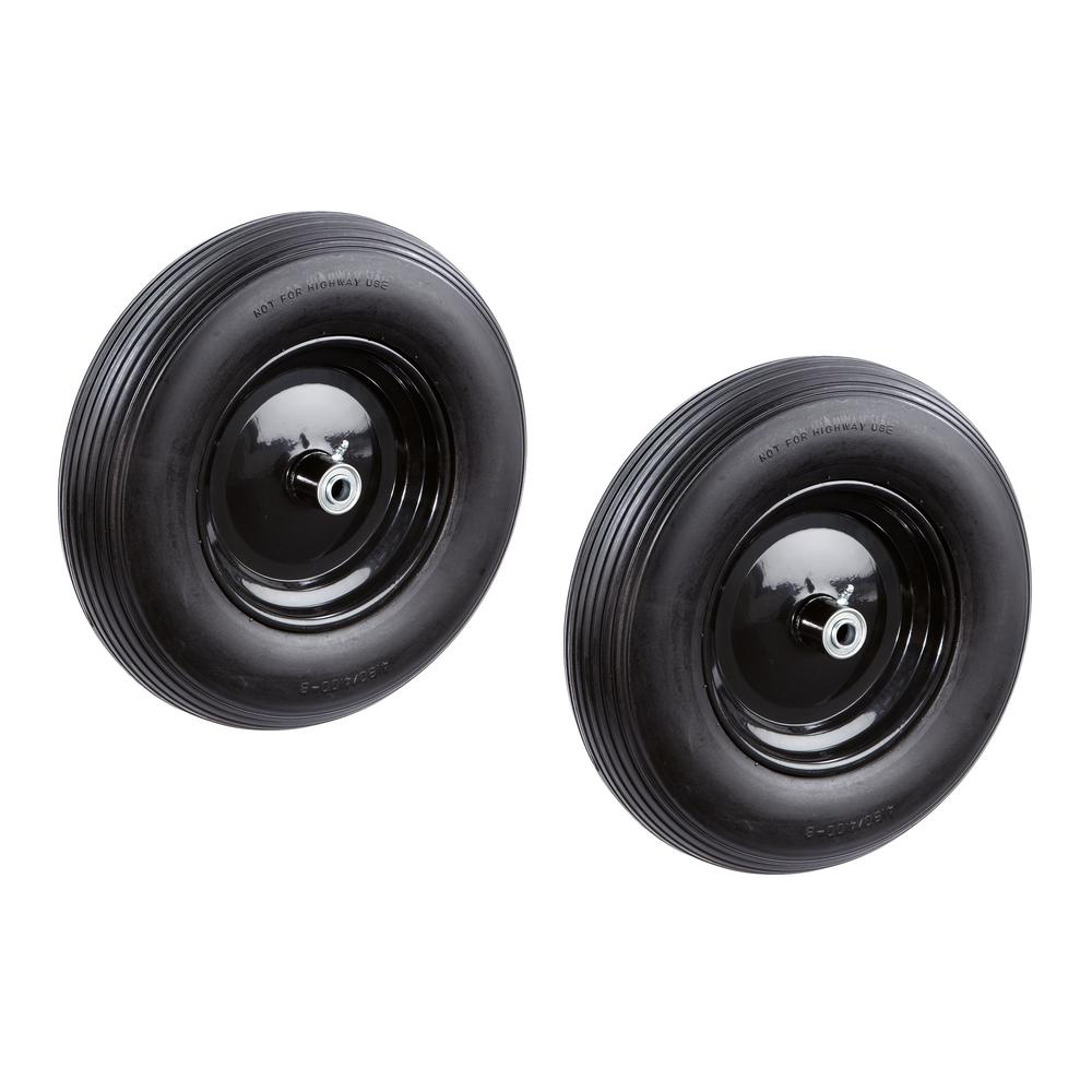 Farm & Ranch 16 inch No Flat Wheelbarrow Replacement Tire (2-Pack) by Farm & Ranch