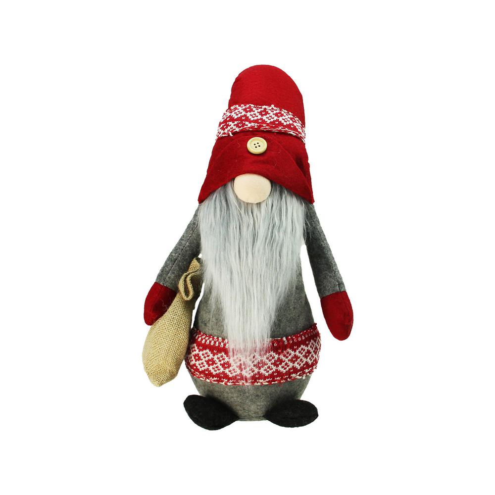 Download Northlight 29.5 in. Plush Red and Gray Nordic Santa ...