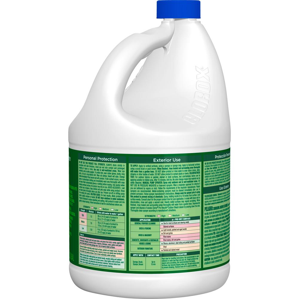 Clorox 120 Oz Proresults Concentrated Outdoor Bleach 4460030799 The Home Depot