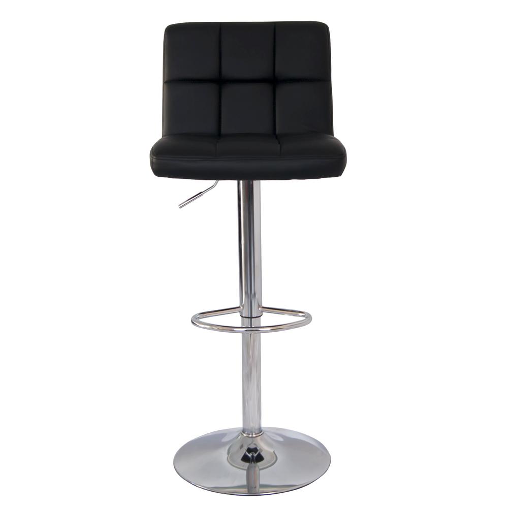 S Dente Sinclair 45 5 In Black Chrome Swivel Bar Stool Bibs001bkc Black Chrome Swivel Bar Stool Bibs001bkc The Home Depot