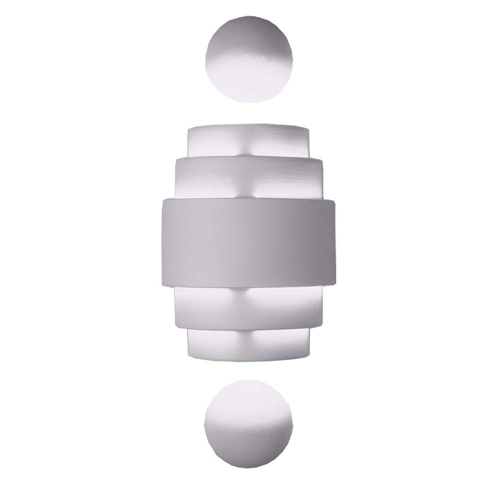 Filament Design Franklin 2Light Bisque Grey Ceramic Outdoor Wall