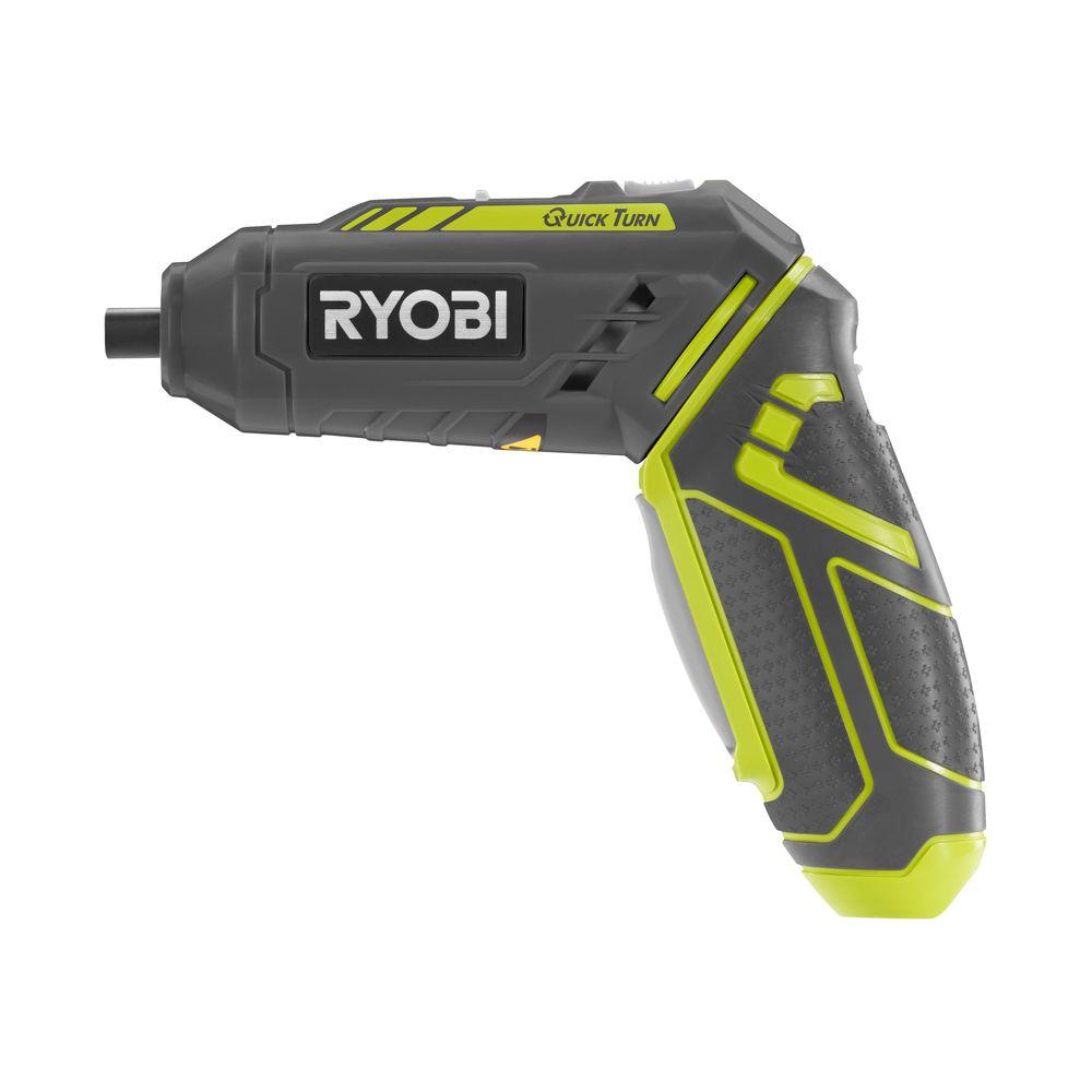 Ryobi QuickTurn 4Volt LithiumIon 1/4 in. Cordless ScrewdriverHP44L