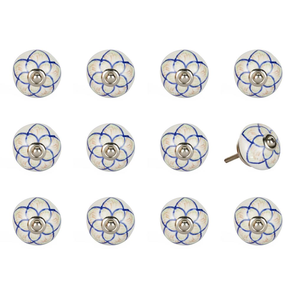 KnobIt Ceramic HandPainted Dummy Door Knob (12Pack)676685033062 The Home Depot