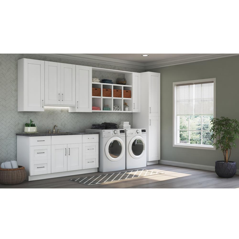 Hampton Bay Shaker Ready To Install 64x30x12 In Laundry Room Kit Install 64x30x12 In Laundry Room Kit
