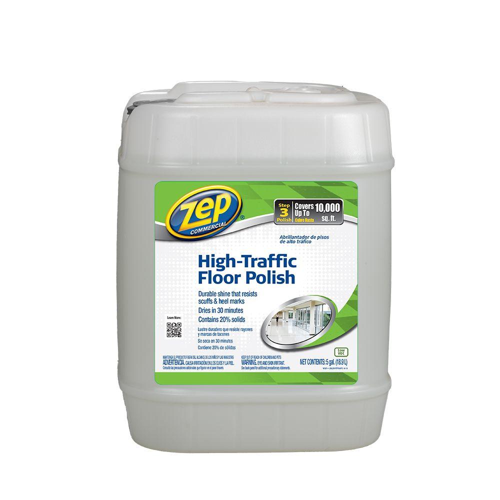 Zep 5 Gal High Traffic Floor Polish Zuhtff5g The Home Depot