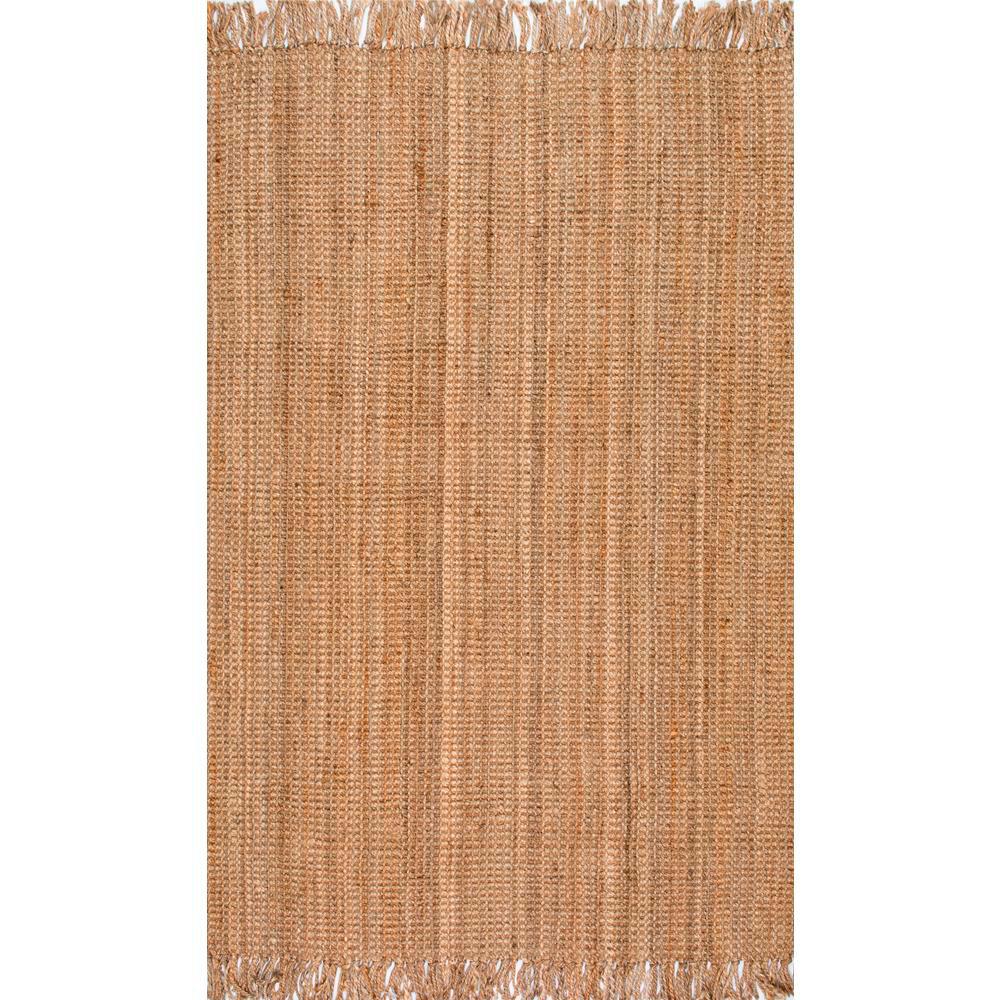 Nuloom Natura Chunky Loop Jute Tan 8 Ft X 10 Area Rug Nccl01 Nuloom Natura Chunky Loop Jute Tan 8 Ft