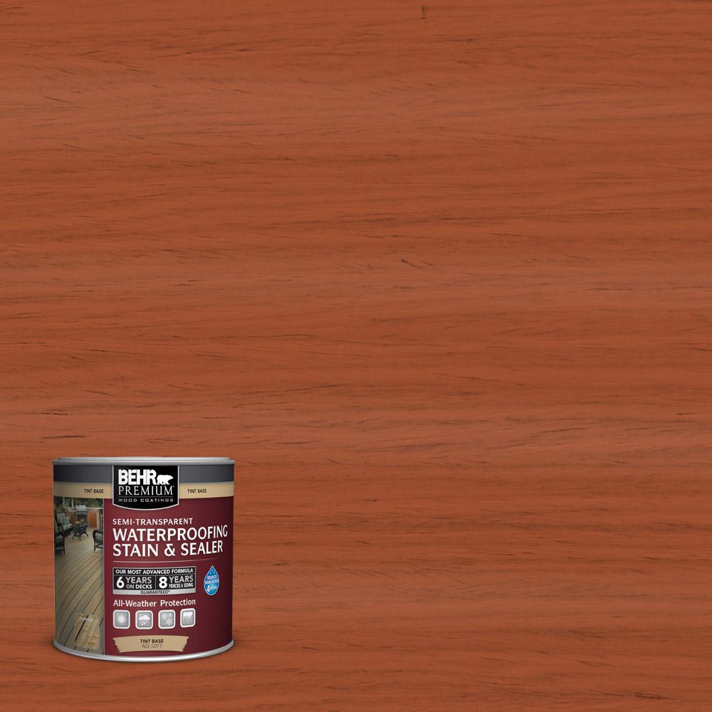 BEHR Premium 8 oz. #SC-533 Cedar Naturaltone Solid Color Waterproofing ...