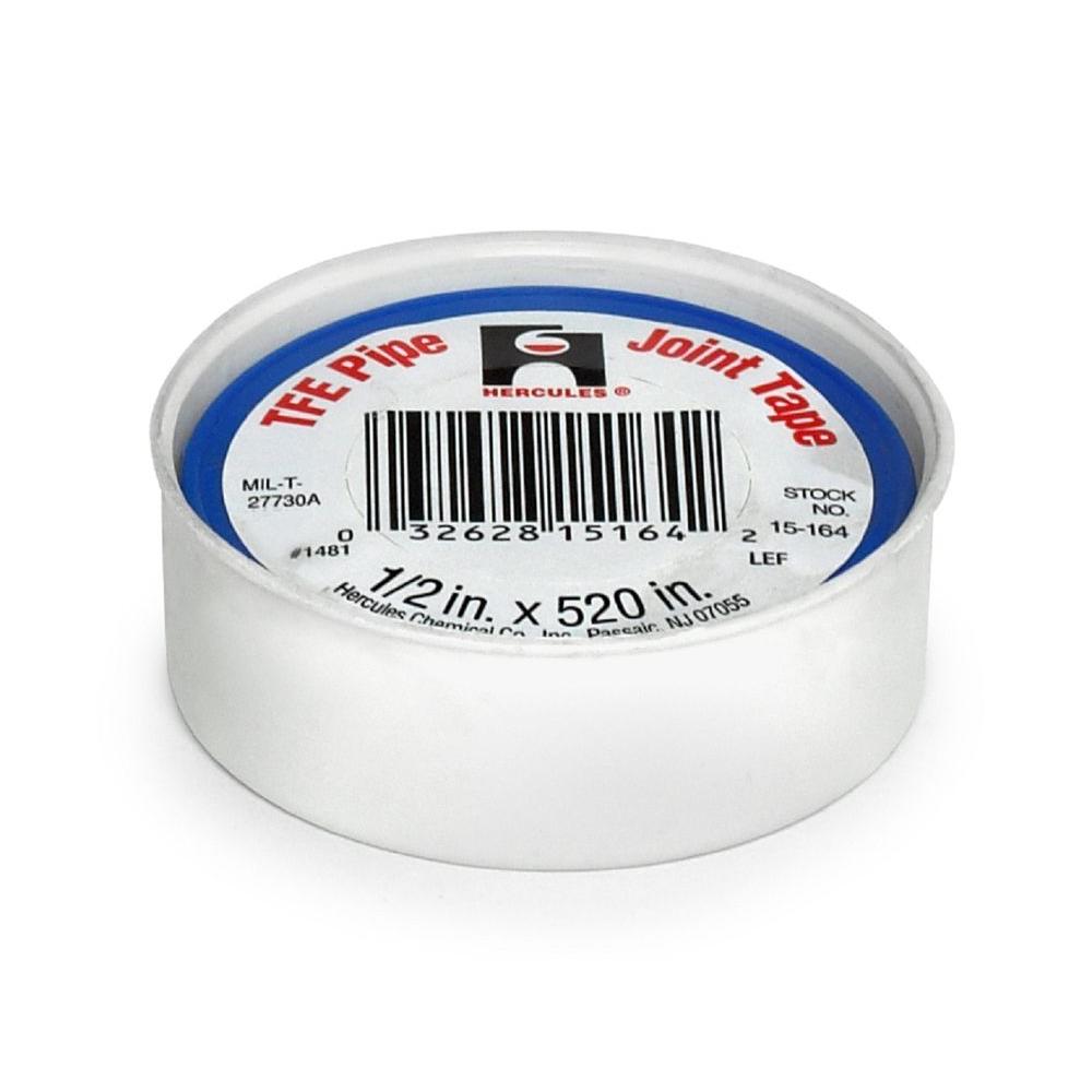 Hercules 1/2 in. x 433/8 in. TFE Pipe Joint Tape15164 The Home Depot
