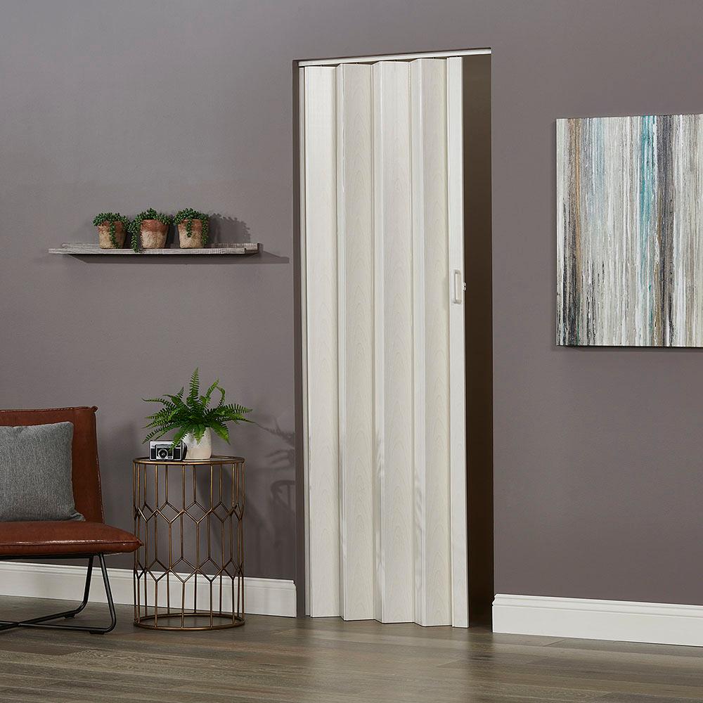 Spectrum 36 In X 80 In Oakmont Pvc Vinyl White Ash Accordion