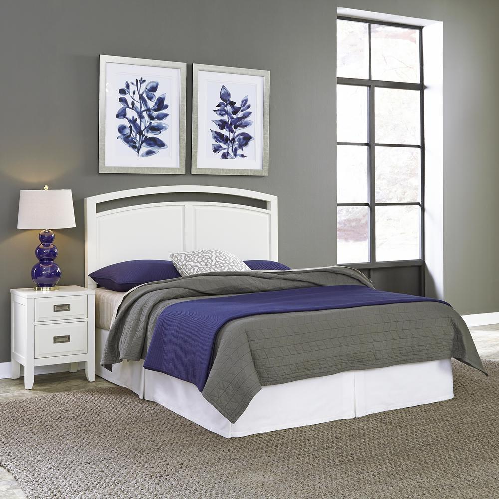 Home Styles Newport 2-Piece White Queen Bedroom Set-5515 ...