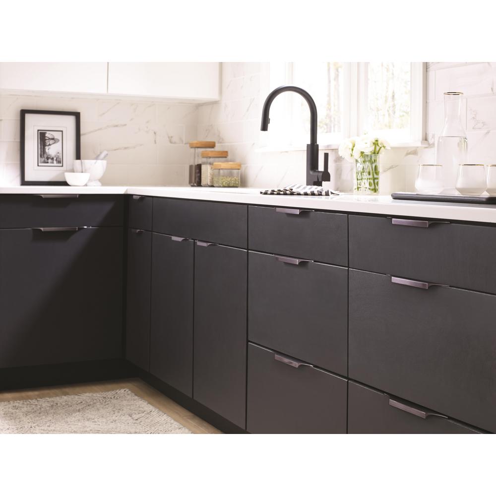 Amerock Extent 6 9 16 In 167 Mm Center To Black Chrome Cabinet Edge Pull Bp36752bcr The Home Depot - Edge Pulls For Kitchen Cabinets Amerock Extent 6 9 16 In 167 Mm Center To Black Chrome Cabinet Edge Pull Bp36752bcr The Home Depot - Edge Pulls For Kitchen Cabinets