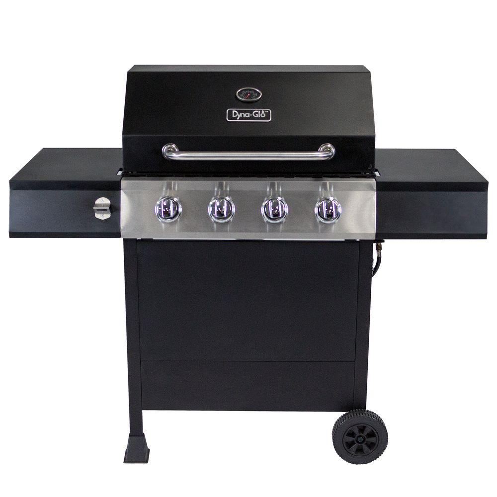 Dyna-Glo 4-Burner Open Cart LP Gas Grill in Black by Dyna-Glo