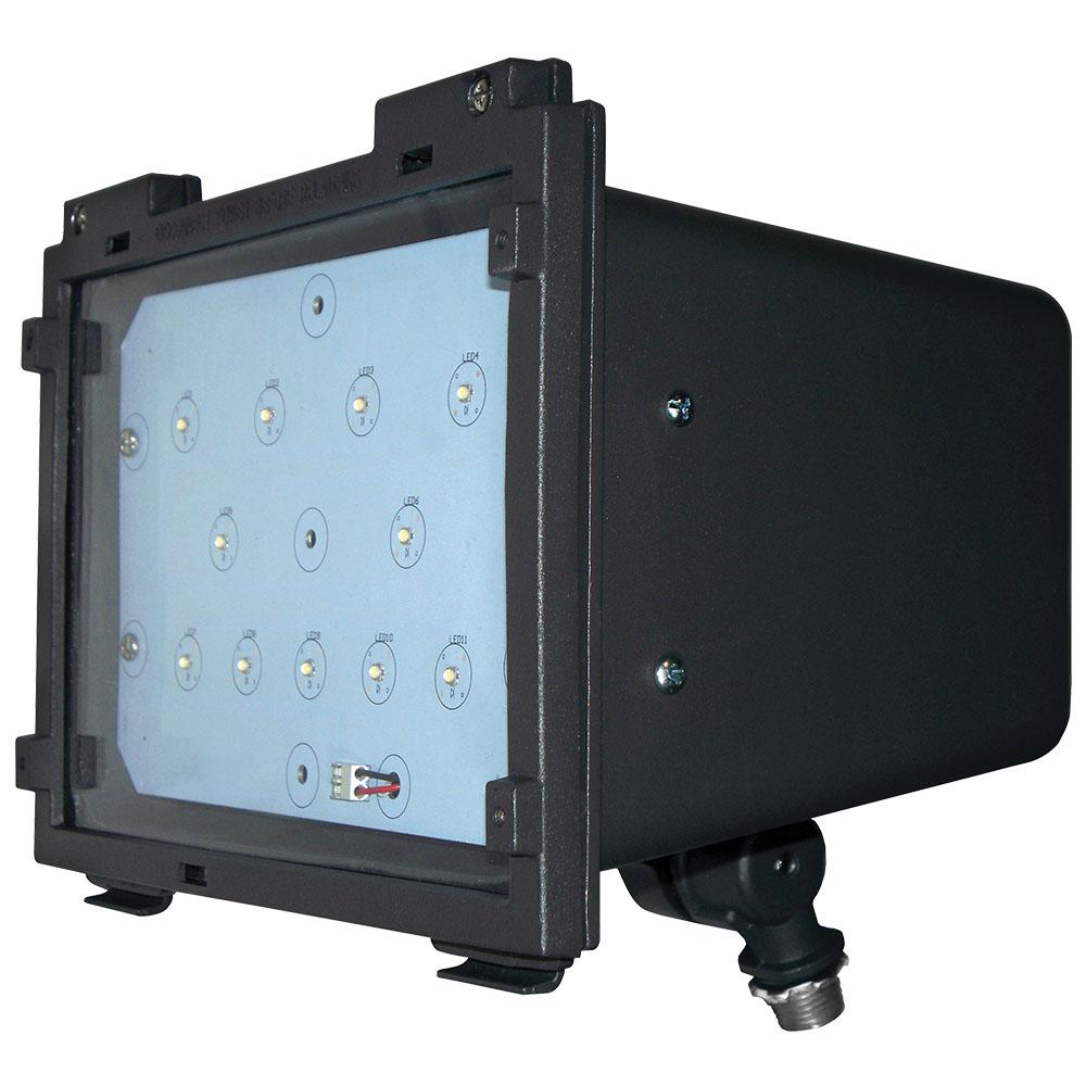 Lithonia Lighting Wall-Mount Bronze Motion Sensor Outdoor LED Flood ...