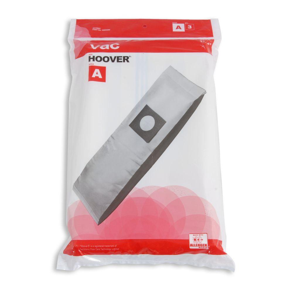 Vac Hoover A Allergen Bags 3 Pack