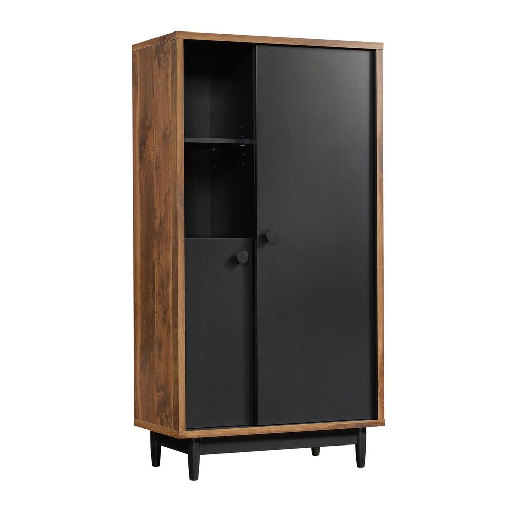 Sauder Harvey Park Grand Walnut Storage Cabinet 420658 The Home