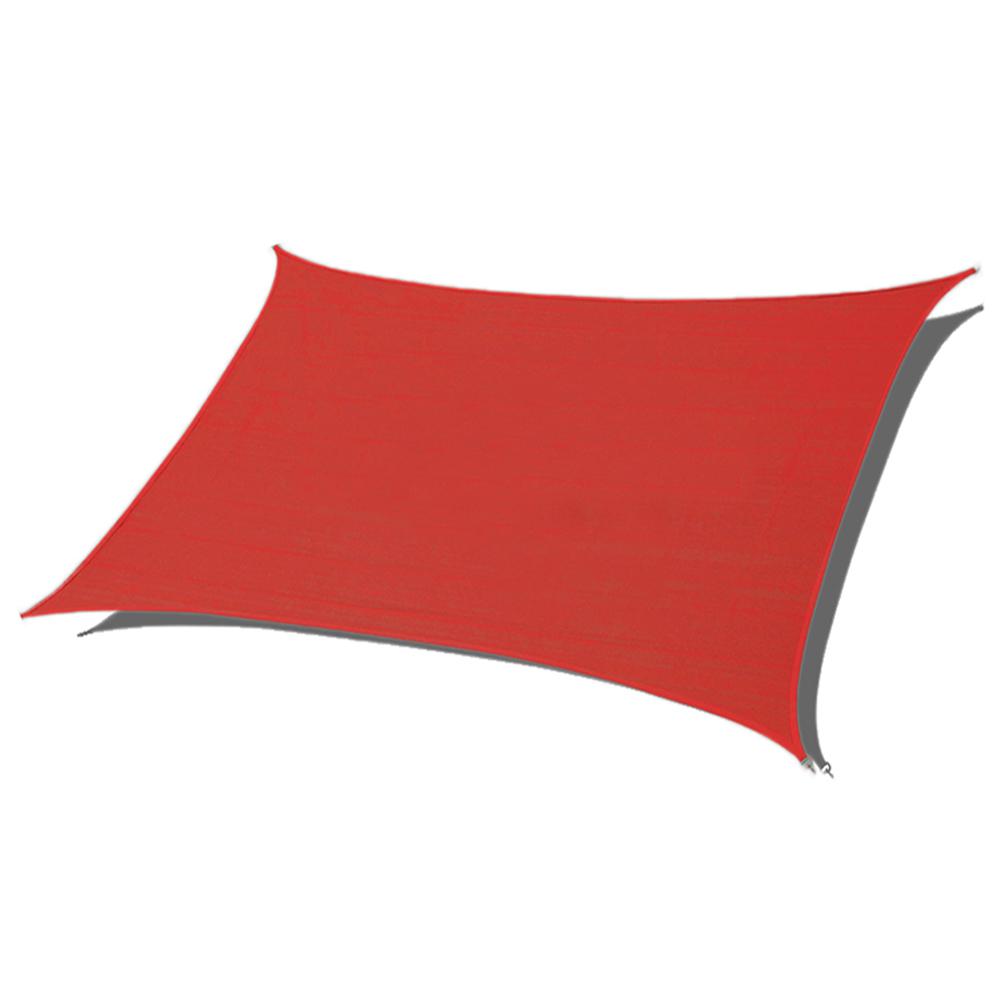 Shade Beyond 10 Ft X 13 Ft Red Rectangle Sun Shade Sail 185 Gsm