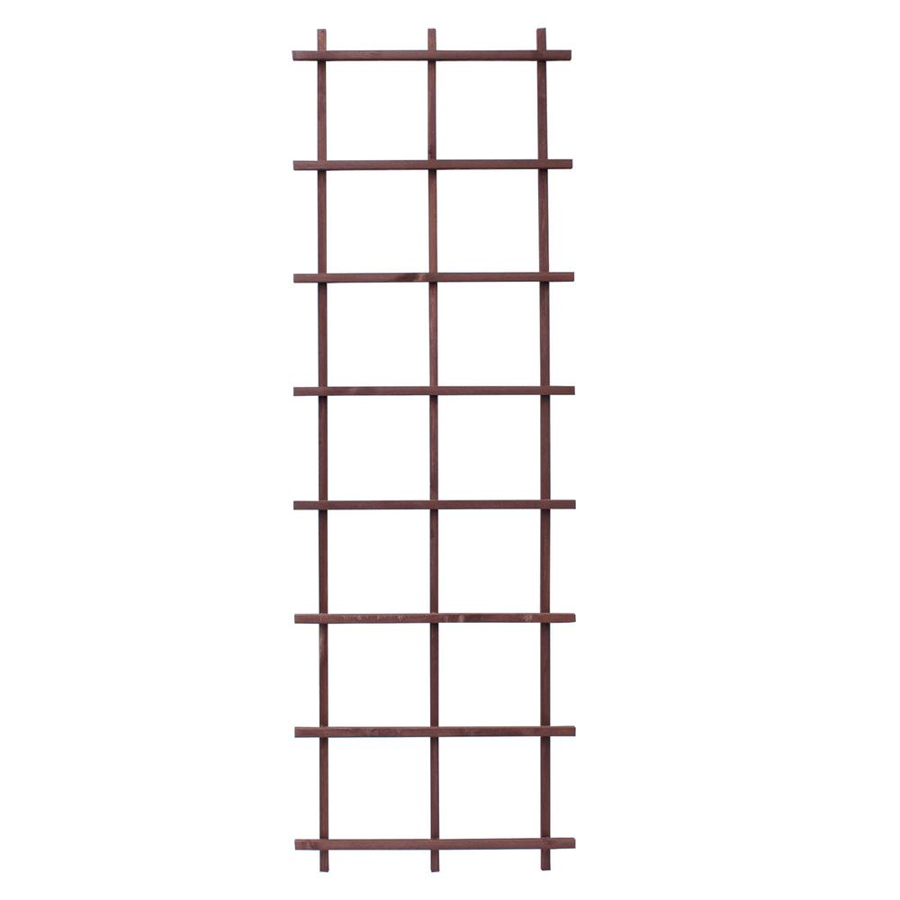 72 in. Brown Ladder TrellisPLTB2X6 The Home Depot