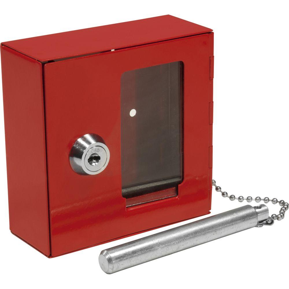 Barska Small Breakable Emergency Key Box Safe With Attached Hammer