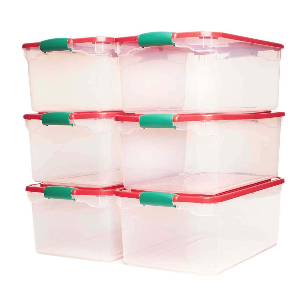 Homz Holiday Latching Clear Storage - 64 Qt (3441horg-06) - only one 