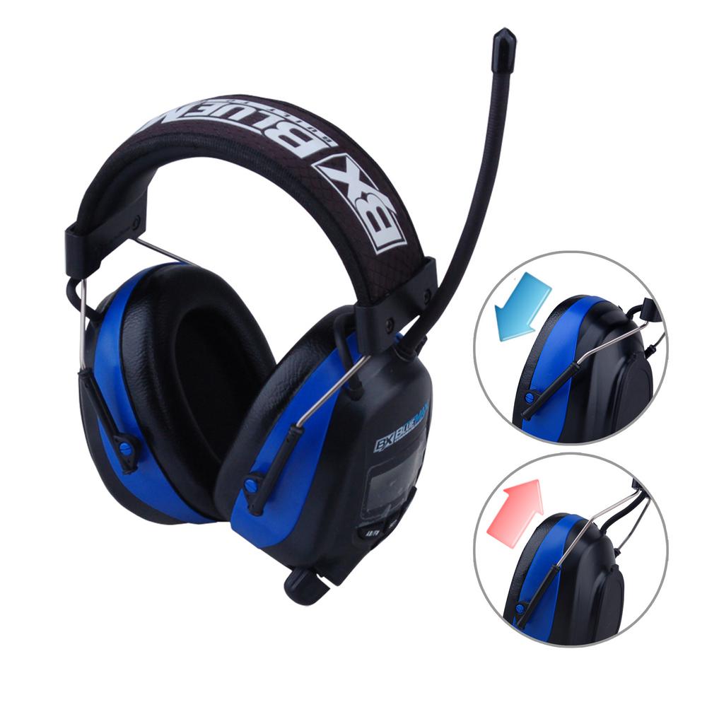 Digital Earmuff W/ Noise Reduction Stereo Radio Audio Input Battery