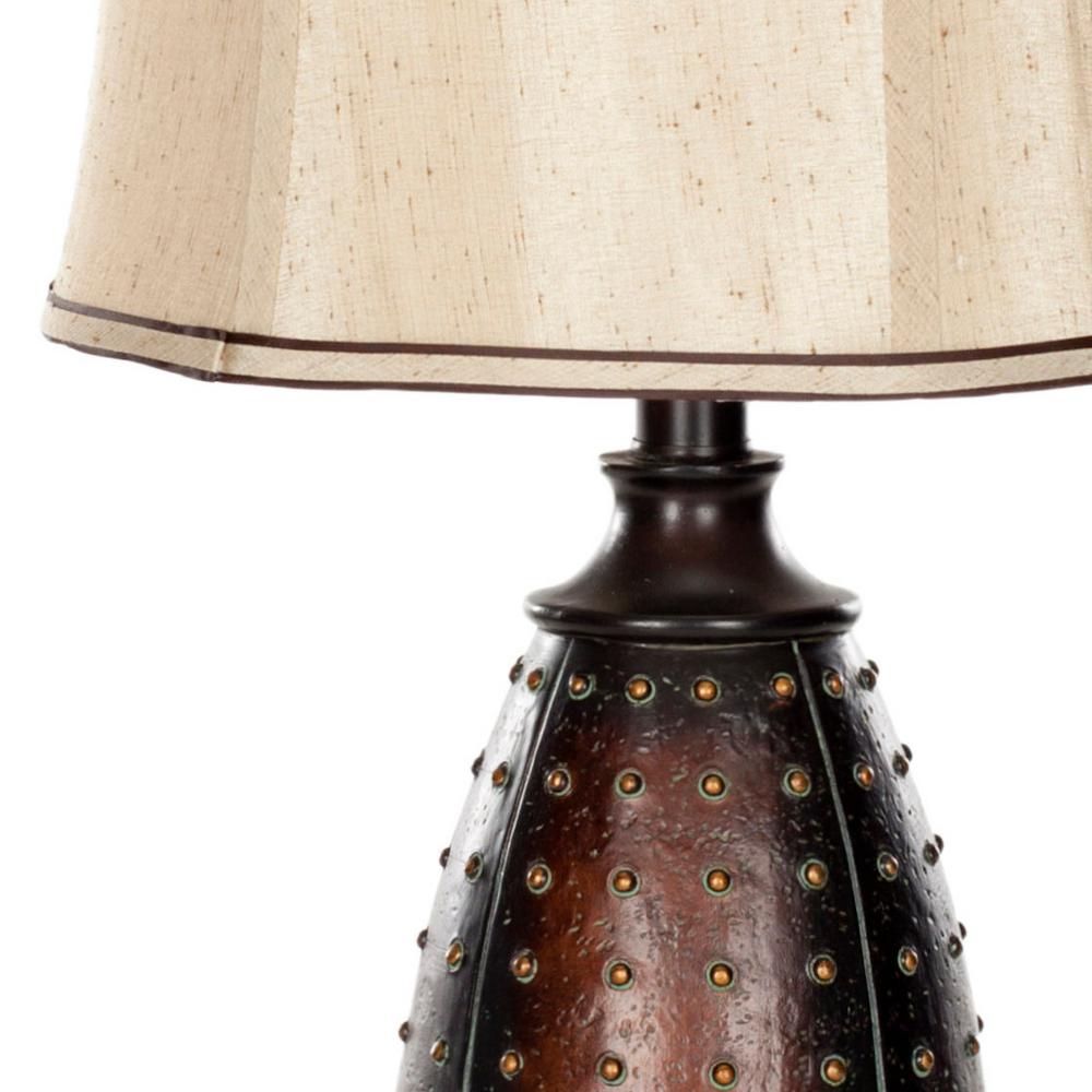 faux leather table lamp