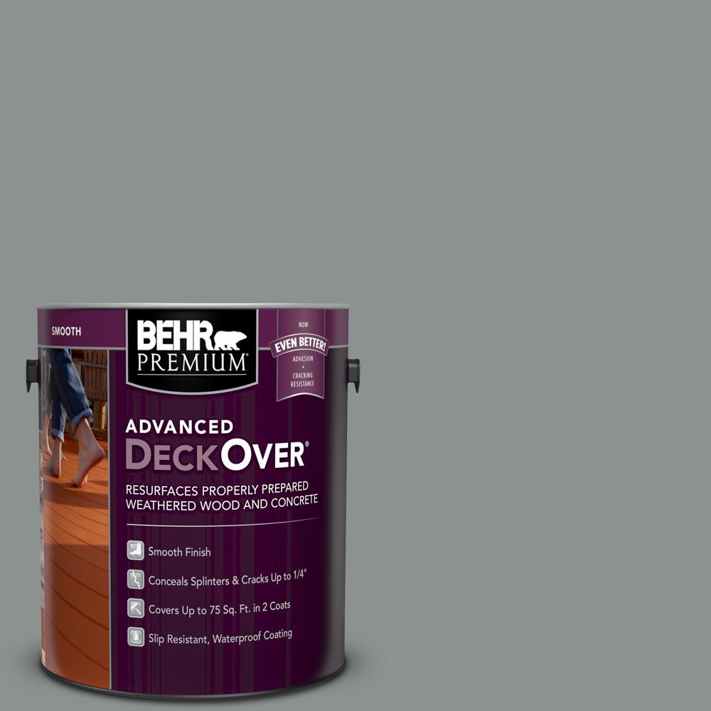 Gray 1 Gallon BEHR PREMIUM ADVANCED DECKOVER Deck Paint