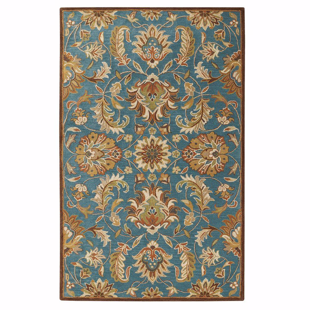 Home Decorators Collection Vogue Teal Blue 4 ft. x 6 ft. Area Rug