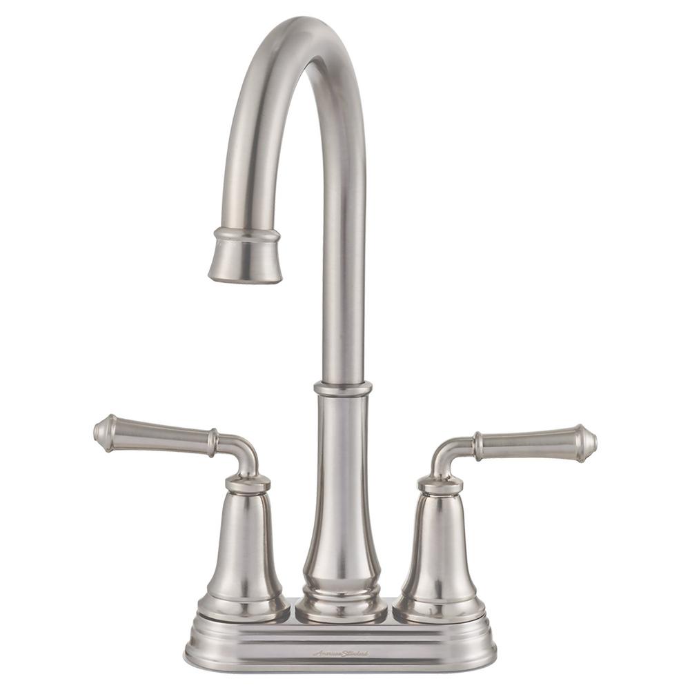 American Standard Delancey 2 Handle Bar Faucet In Stainless Steel