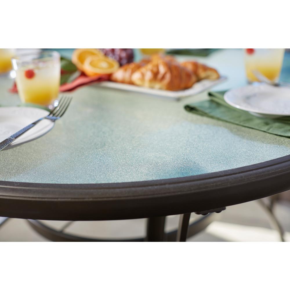 Outdoor Dining Table Round Patio Furniture Aluminum Rust Resistant