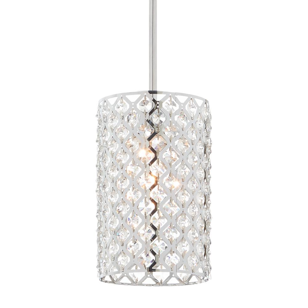  Home  Decorators  Collection  1 Light Chrome and Crystal Mini  