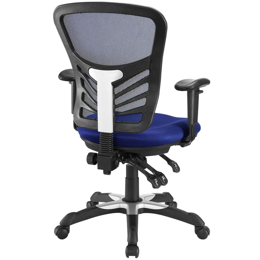 Modway Articulate Mesh Office Chair In Blue Eei 757 Blu The Home Depot