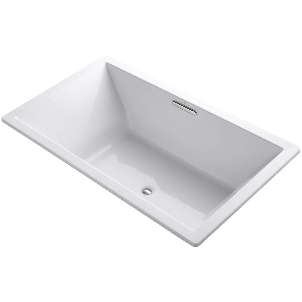 KOHLER ProFlex 6 ft. Center Drain Bathtub in White-K-1132 ...