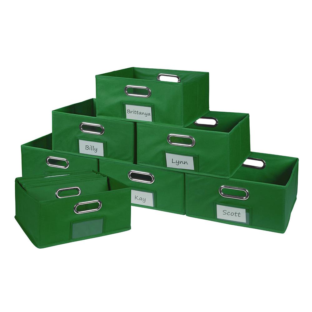 Niche Cubo 12 in. W x 6 in. H Green Folding Fabric Bin (12Pack