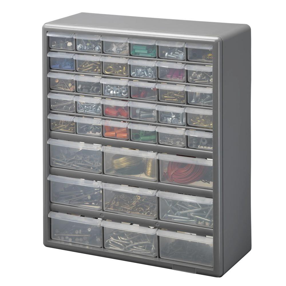 Stack On 39 Compartment Storage Small Parts Organizer Ds 39 The Home Depot