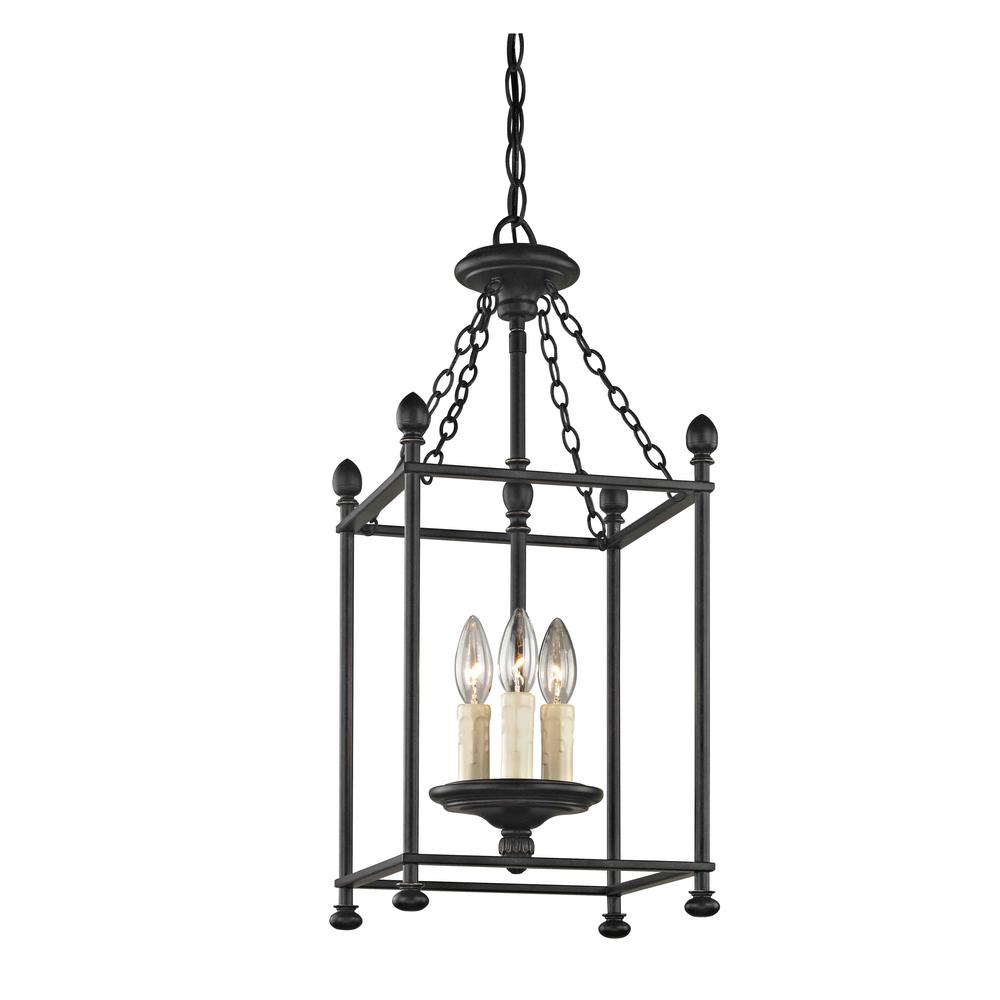 Fifth And Main Lighting Lombard Street 3 Light Aged Bronze Pendant