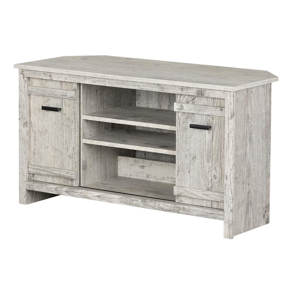 South S Exhibit 41 In Seaside Pine Particle Board Corner Tv Seaside Pine Particle Board Corner Tv