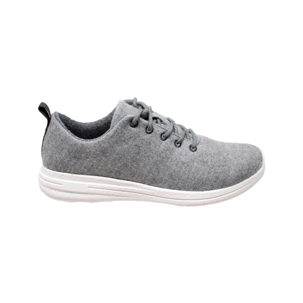 8 Gray Wool Casual Shoes-AP1005-M080 