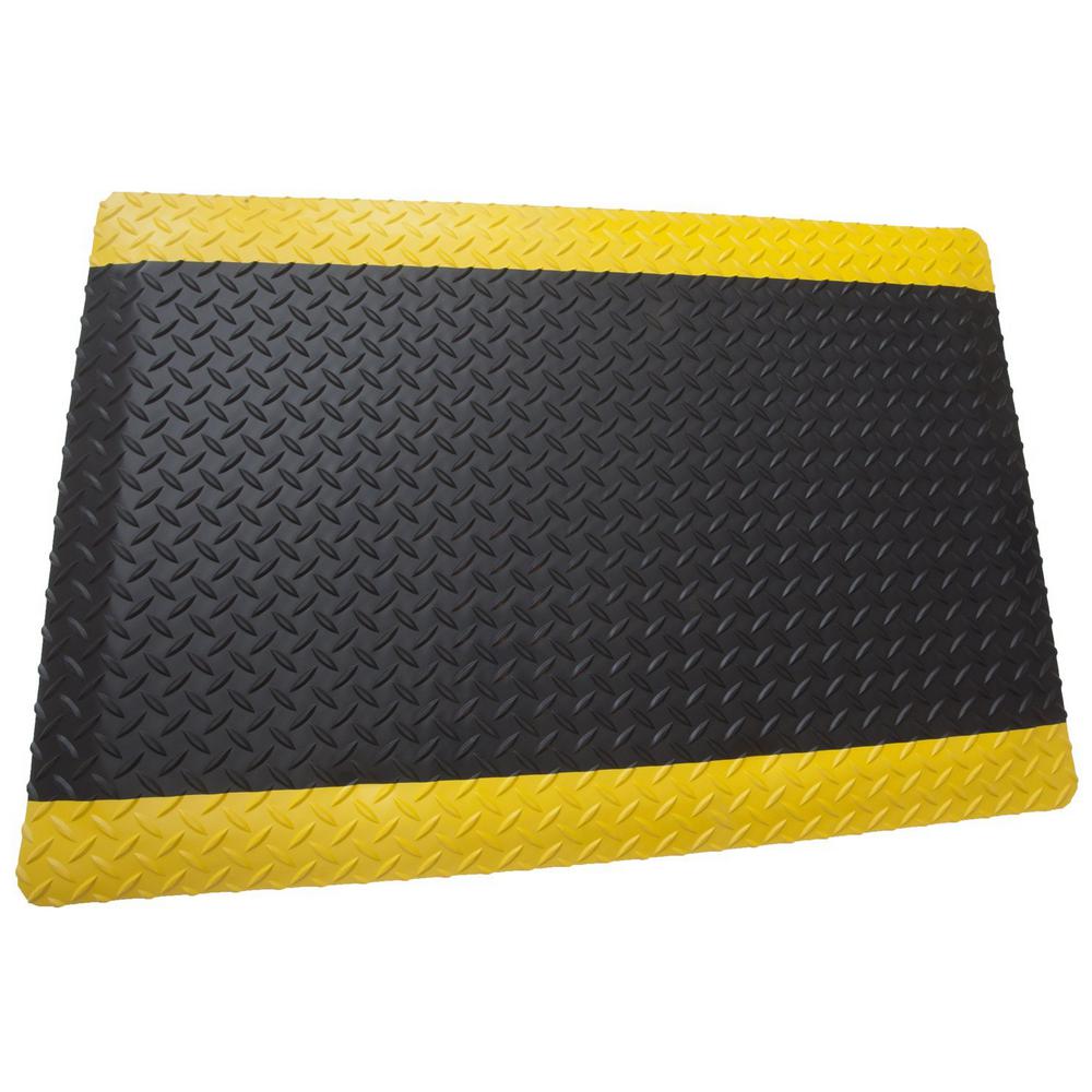 Rhino Anti Fatigue Mats Diamond Plate Anti Fatigue 2 Sides Black