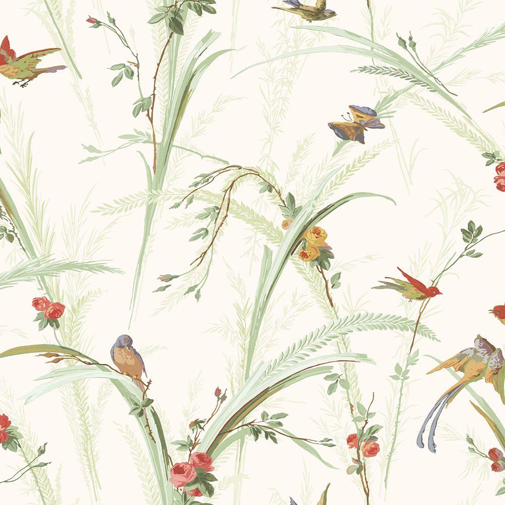 Brewster Doreen Green Botanical Wallpaper Sample268619321SAM The