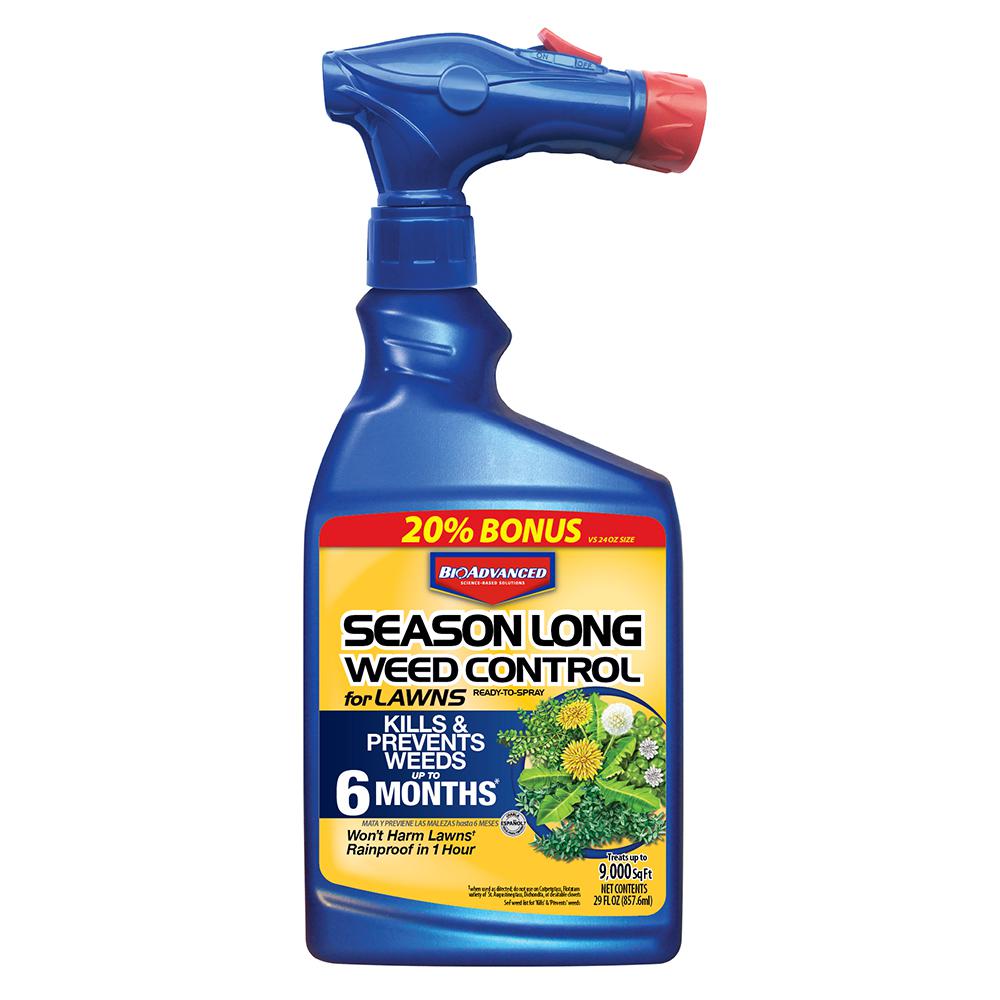 Hose End Weed Lawn Care The Home Depot Ready To Spray Season Long Weed Control For Lawn