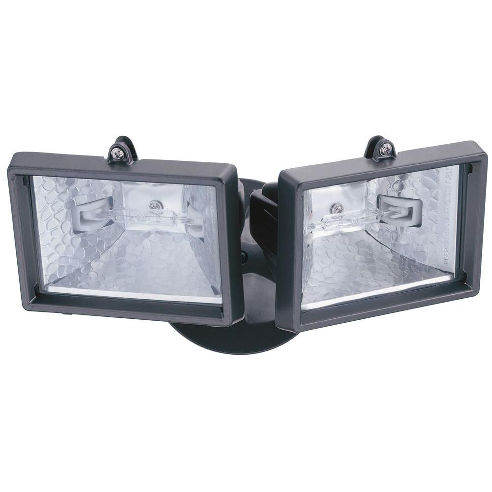 Halogen Lithonia Lighting Outdoor Flood Spot Lights 2 Lamp Bronze Outdoor Flood Light