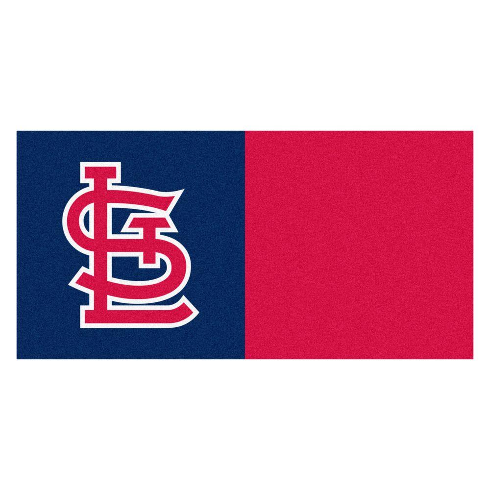 Fanmats Mlb St Louis Cardinals Navy Blue And Red Nylon 18 In X Fanmats Mlb St Louis Cardinals Navy Blue And Red Nylon 18 In X Carpet Tile 20 Tiles Case 8595 The Home Depot