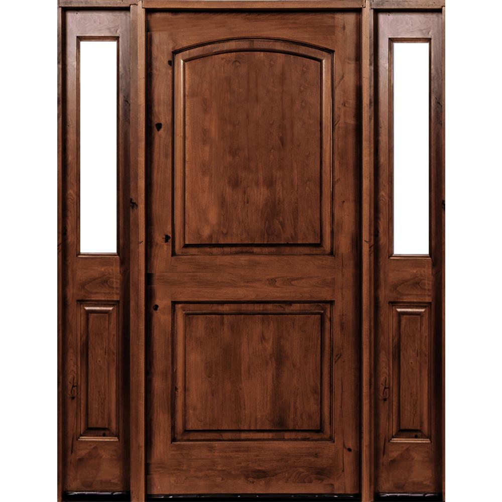 Krosswood Doors 70 in. x 96 in. Rustic Knotty Alder Arch Krosswood Doors 70 in. x 96 in. Rustic Knotty Alder Arch