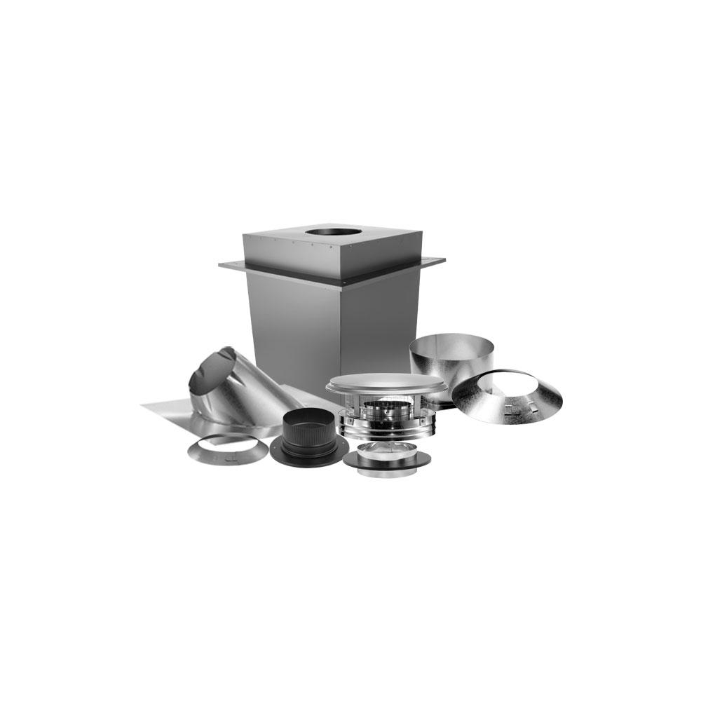 DuraVent DuraPlus 6 in. Dia x 36 in. L Stainless Steel Triple-Wall ...