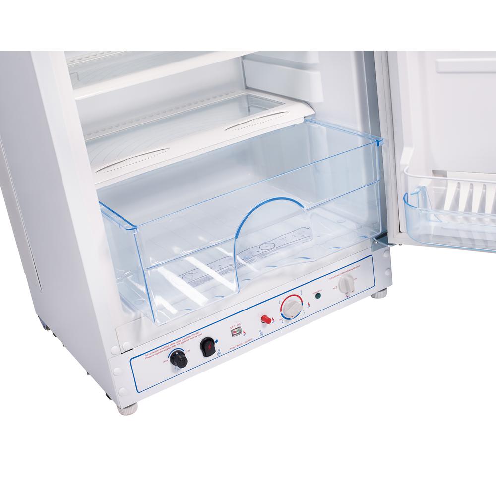 Unique 8 Cu Ft Propane Top Freezer Refrigerator Dual Power In