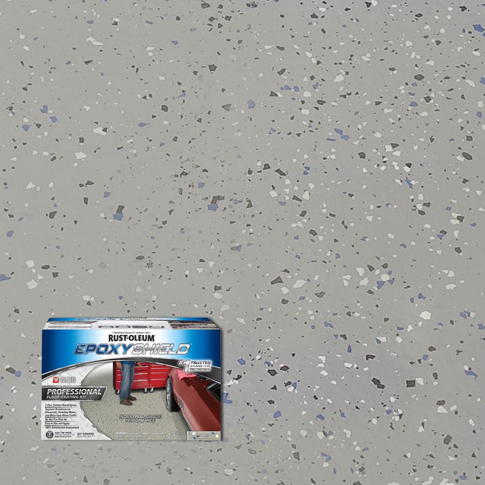 Rust Oleum Epoxyshield 2 Gal Gray Garage Floor Epoxy 261845 The