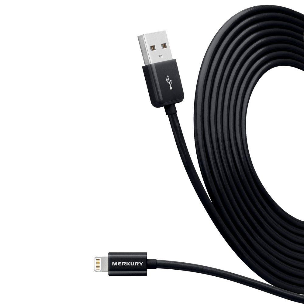 Merkury Innovations 10 Ft Apple Mfi Certified Lightning Cable With 8 Pin Black