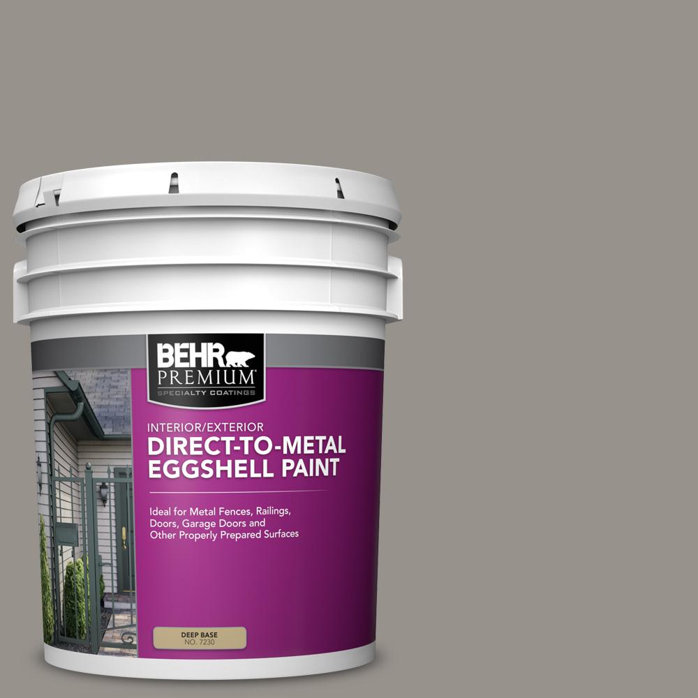 BEHR PREMIUM 5 gal. PPU1816 Elephant Skin Eggshell Direct to Metal Interior/Exterior Paint