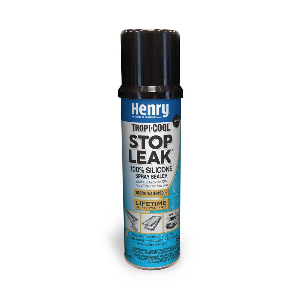 Henry 14.1 oz. Stop Leak Tropicool Silicone Black Spray Sealer